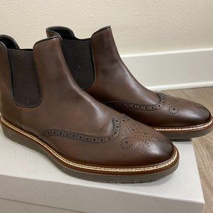 JOHNSTON & MURPHY Casteel Chelsea Wingtip Leather Boot